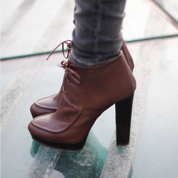 Special Edition Zara Brown Leather Booties - Picture 4 of 14